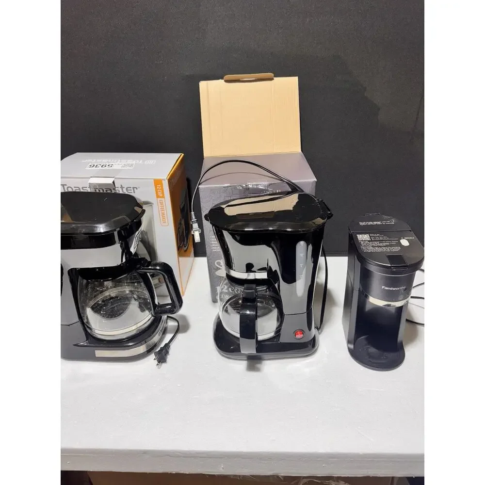 Coffee Maker Bundle 3pcs Toastmaster Bohemian Farmivorths Used Set of 3